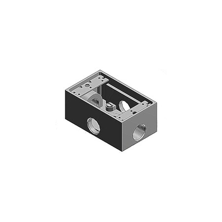 Abb Electrical Box, Outlet, Aluminum TX14-5-FP
